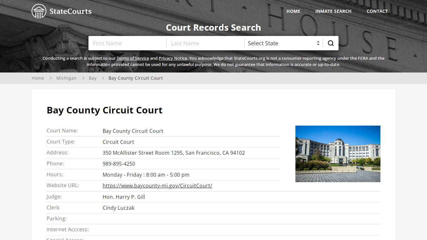 Bay County Circuit Court, Bay County, MI - StateCourts